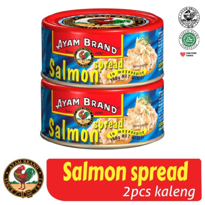 

IKAN SALMON KALENG SPREAD AYAM BRAND 170GR ISI 2 PCS