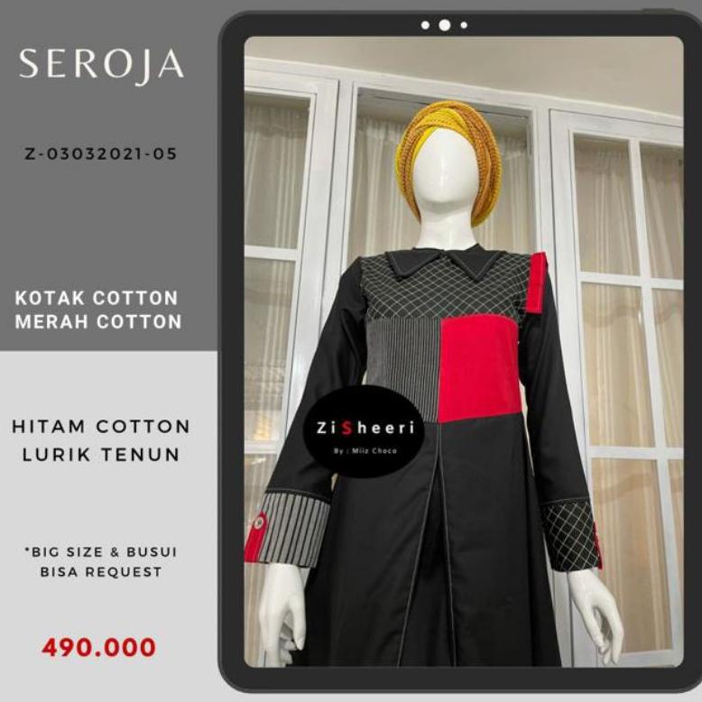 READY STOCK Gamis seroja by Zisheeri Murah