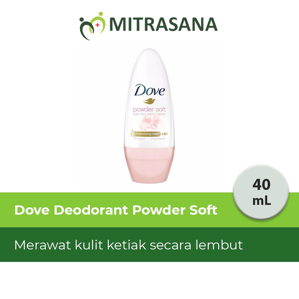 Dove Deodorant Powder Soft 40ml Anti Bakteri