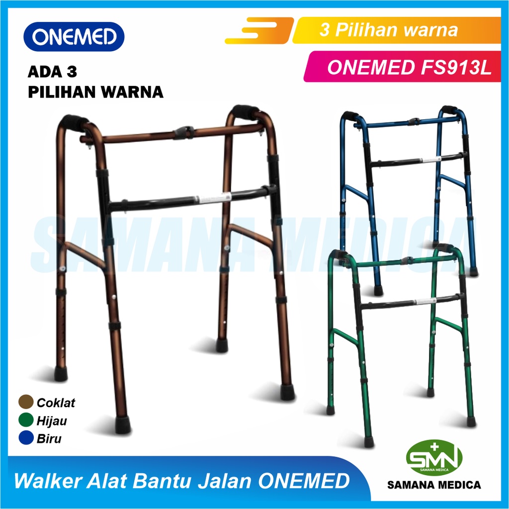 Jual Walker Deluxe Alat Bantu Jalan Merk ONEMED FS913L Kualitas Top Ada 3 Pilihan Warna Shopee