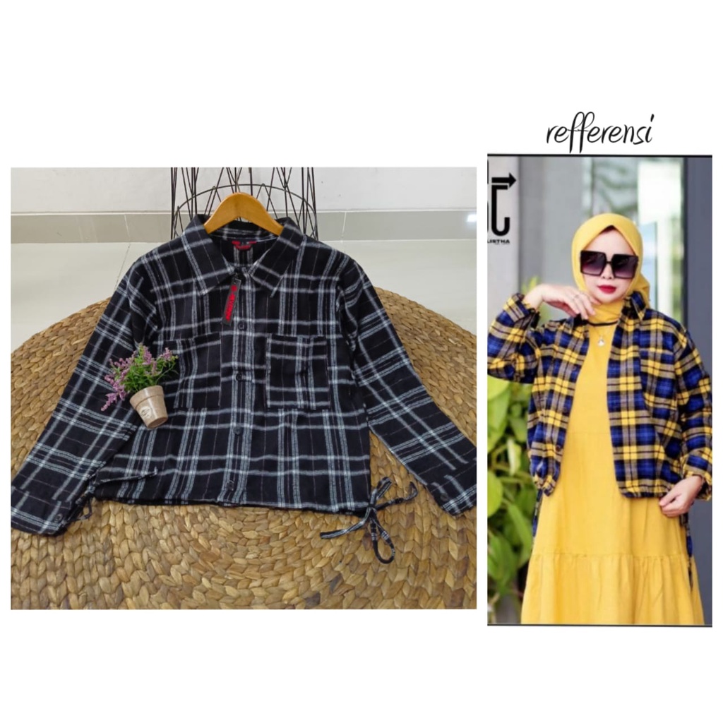 ATASAN KEMEJA FLANEL PEREMPUAN BY JEVANNI ORIGINAL
