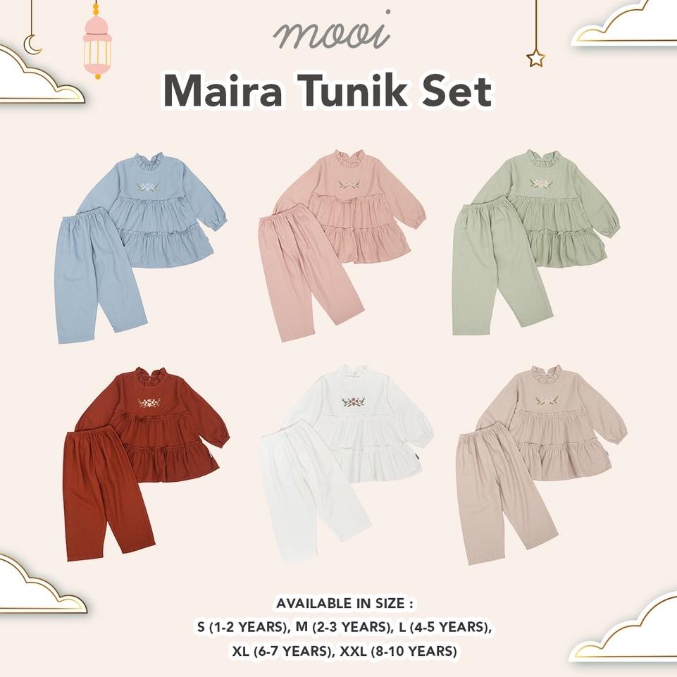 [Y9C] Mooi Setelan Anak Perempuan Maira Tunik Set ➮Dijual