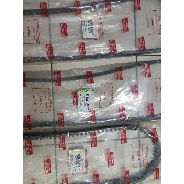 1set fanbelt dinamo.ac pwr stering original isuzu panther kapsul.LM LV LS touring