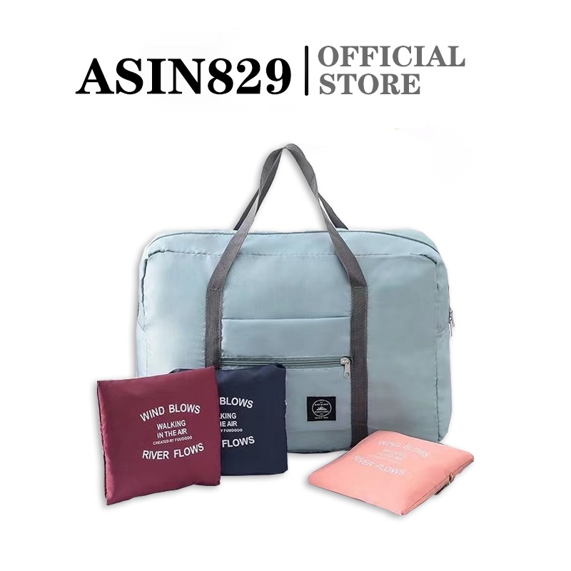 ASIN829 Tas Travel Wanita Lipat Besar Tas Lipat Perjalanan Pertahanan Udara Portabel Koper Tahan Air Organizer J98 Tas Travel Besar Lipat Portabel Anti Air Travel Folding Bag Waterproof Luggage Organizer