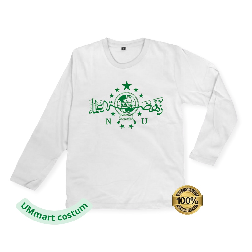 Kaos Logo Nahdatul Ulama // Baju Anak NU // Baju Kaos Anak NU Lengan Panjang