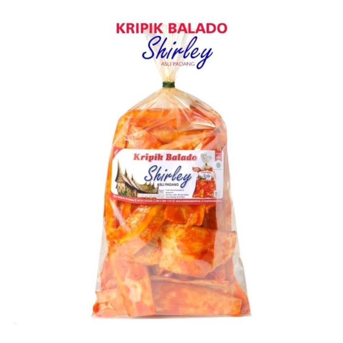 

Terlaris ✨ -Kripik Balado Shirley Panjang 500gr/kripik balado/asli padang/balado- 2.2.23