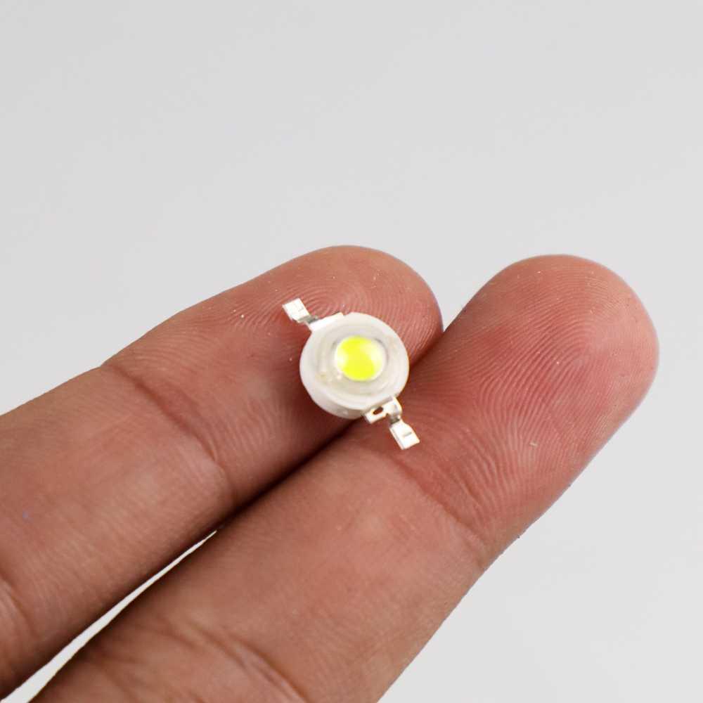 Chip LED Lampu COB Spotlight Cool White 6000K 1W 8mm 10pcs - A-23 - White