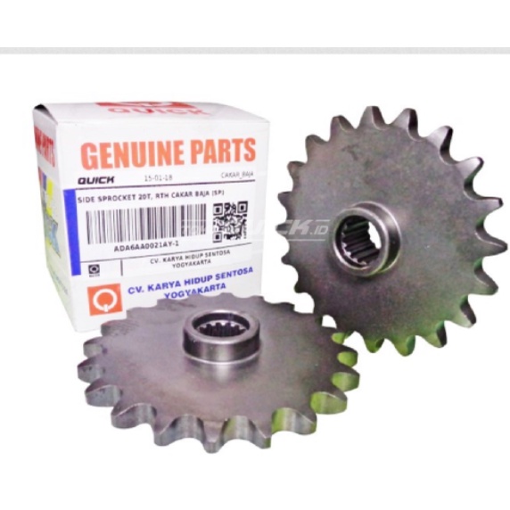 GEAR GIR SIDE SPROCKET 20T, ASLI QUICK RTH CAKAR BAJA