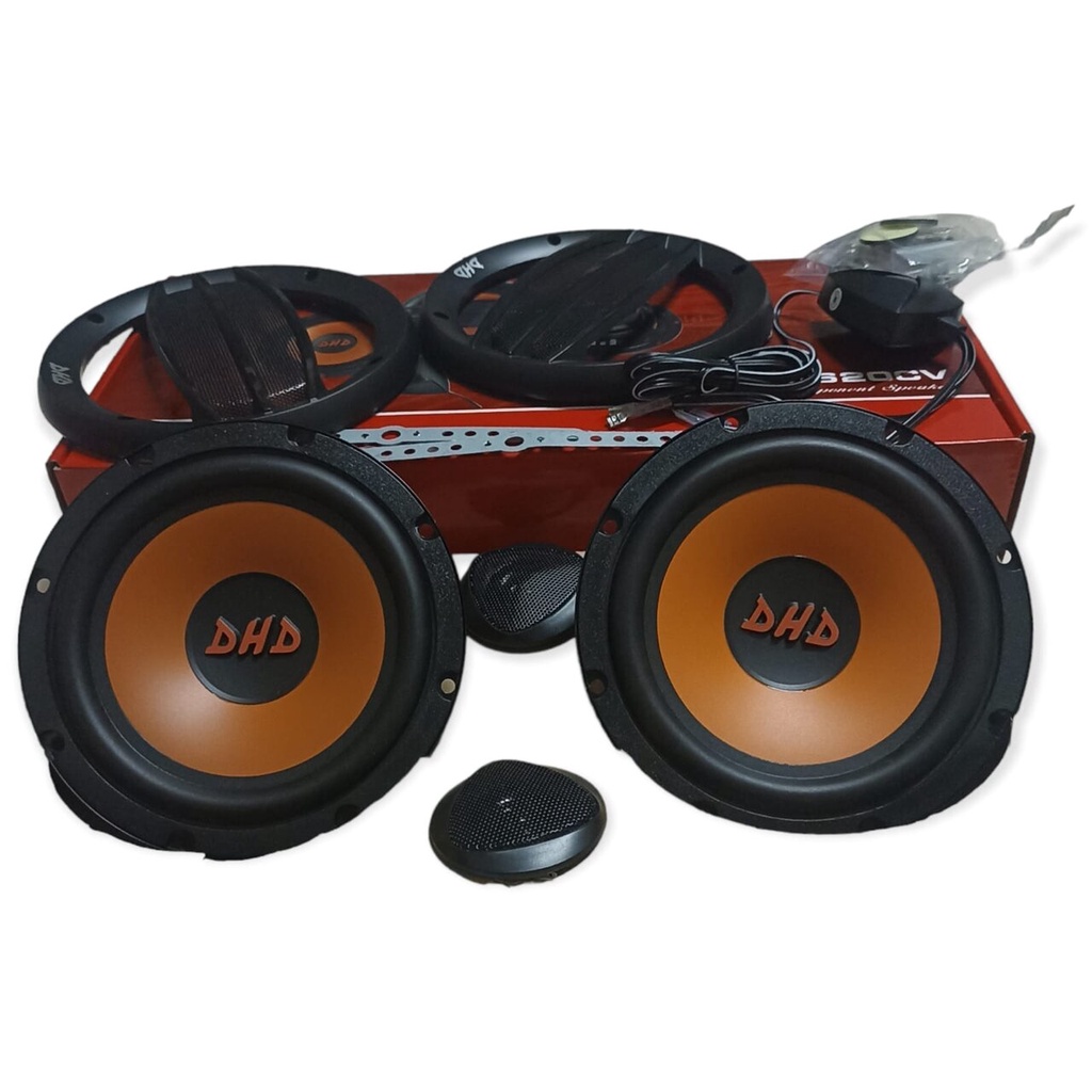 Speaker Split spiker komponen subwoofer &amp; tweeter DHD 6.5 inch