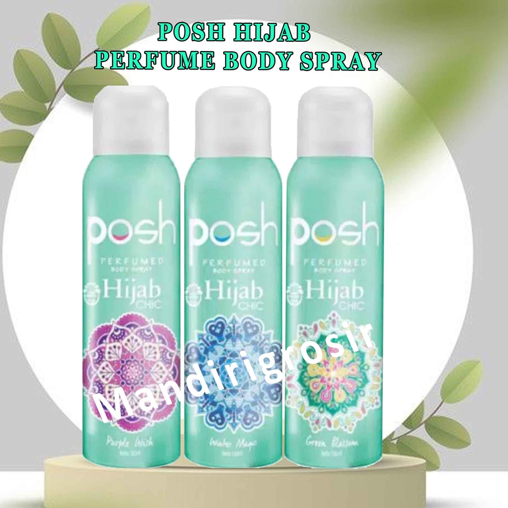 Body Spray Hijab Chic* Posh Perfumed* Minyak Wangi* 150ml