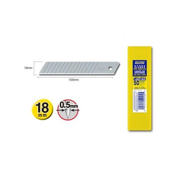 

18mm Spare Blade Olfa LBD-50 50Pc Spare 18mm Double Segments HD Blade