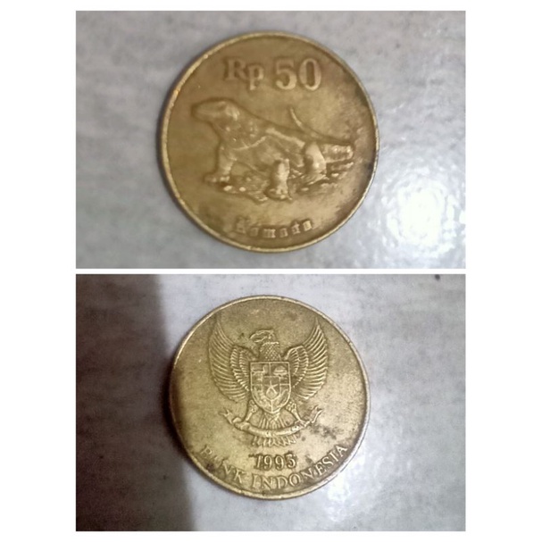 Uang 50Rupiah komodo 1995