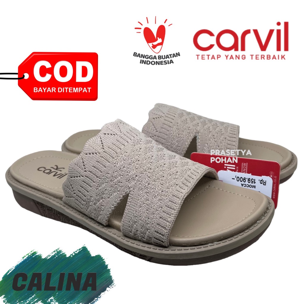 Sandal Slop Wanita Carvil Original - Sendal Slide Wanita Original Carvil