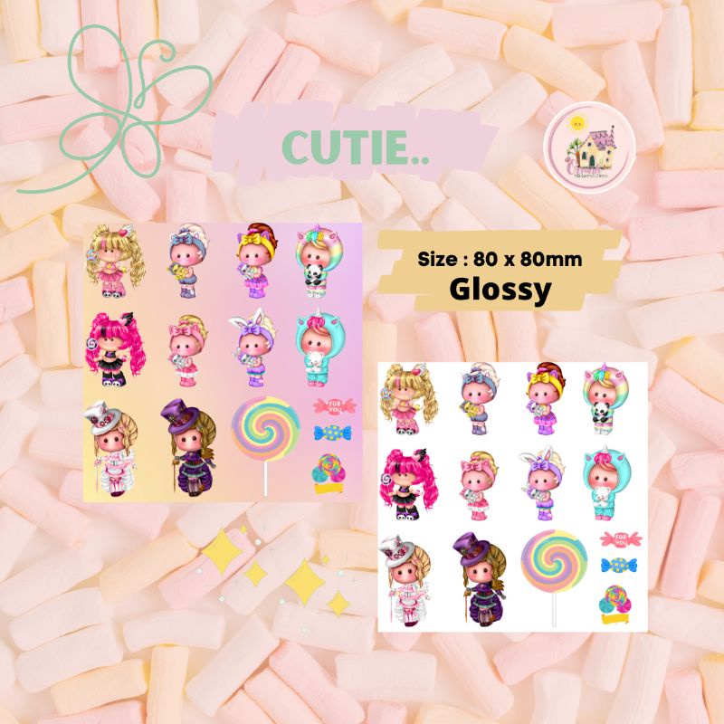 

Stiker Vinyl Glossy Mini Cute Part 1