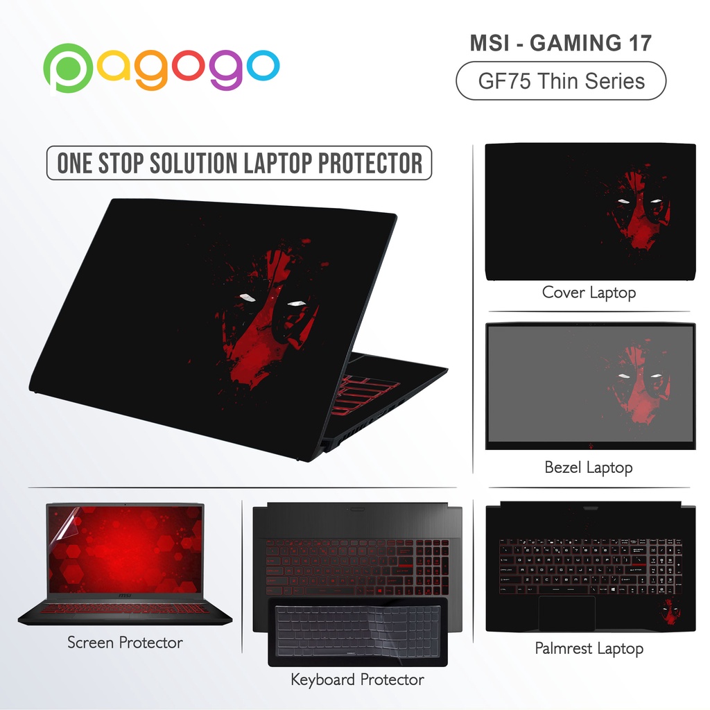 Screen Guard Keyboard Protector Garskin Stiker Laptop Msi GF75 Thin 9R 9RCX 9S 9SC 10S 10SCSR 10SDR