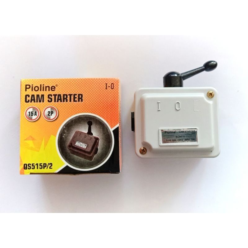 Pioline Cam Starter QS5-15P/2 I O Genset Stater Handel Handle PLN 2P 15A GA Pioline CAM STARTER I - O 15A PIOLINE Cam Starter (ON-OFF) Pioline / Handle 2P 15A I - 0 / 3P 15A I - II (ON - OFF) / Ohm Saklar Pioline