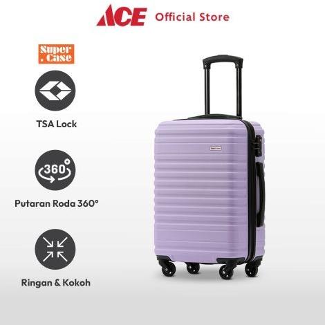 Ace - Supercase 20 Inci Sour Belt Koper 4 Roda - Ungu Lilac ---NEW---