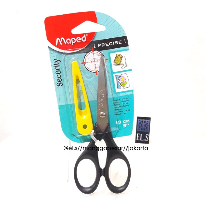 

Maped Precise Scissors with cap 13 cm ( Gunting )