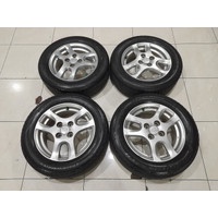 Velg Standart Ayla R14 + Ban Cocok Mobil Agya Calya Sigra Karimun dll