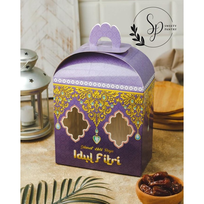 

Zahra - Dus Cake Box Packaging Kotak Hampers Toples Lebaran Idul Fitri 069