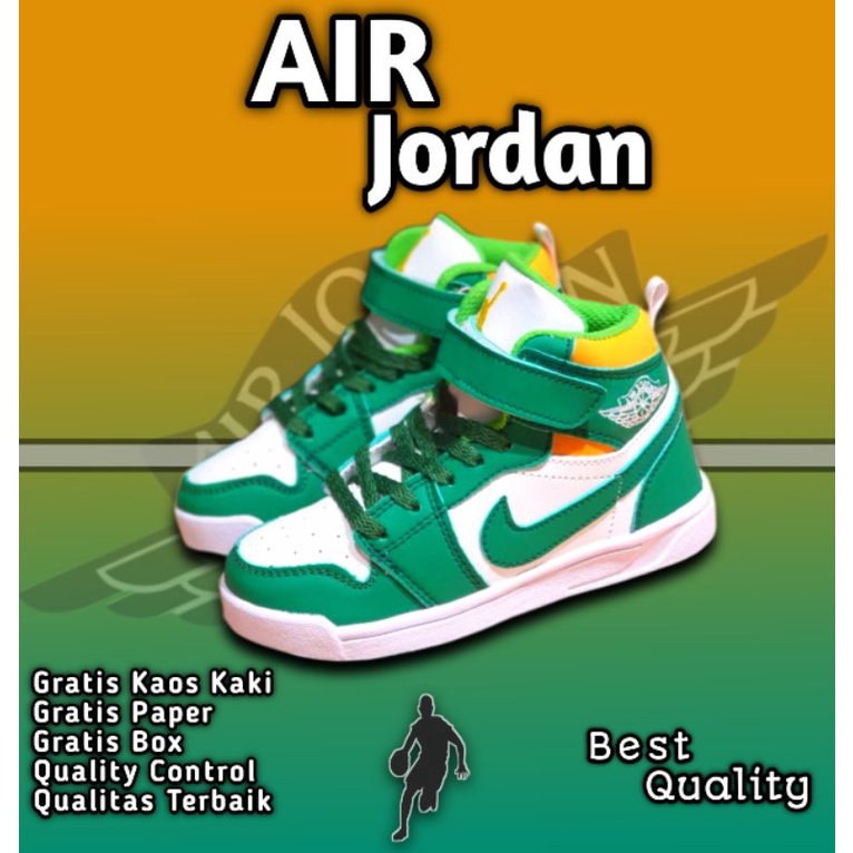 Sepatu jordan Anak Laki Laki Perempuan Grade Original Premium Quality Umur 1 2 3 4 5 6 7 8 9 10 Tahun Sepatu Sneakers jordan Anak Laki Laki Perempuan Sepatu jordan Anak Original 100% Rekomendasi Kado Anak Sepatu Anak Import Sepatu Nike Air Jordan Anak