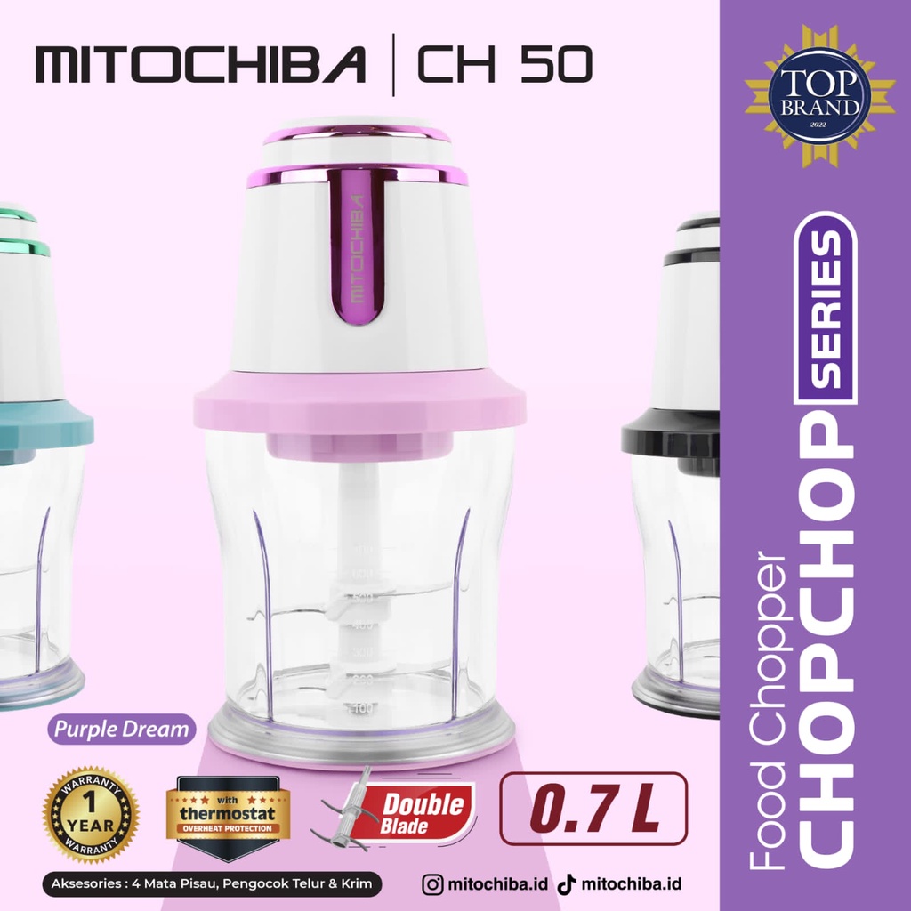 Mitochiba Mito Food Chopper Ch 50 CH50 CH-50 Chopper Blender