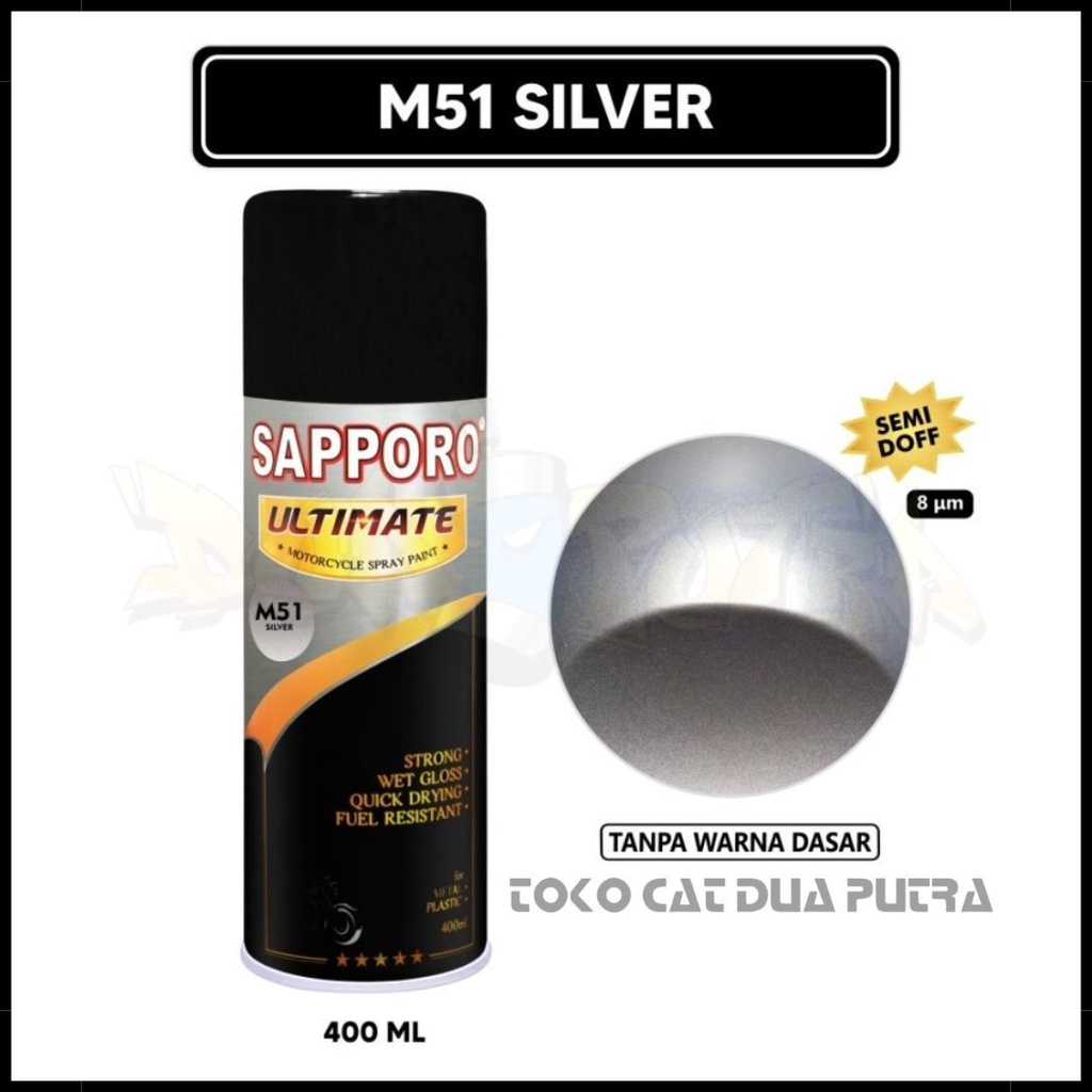 Sapporo Ultimate 400ml M51 Silver (Semi Doff)