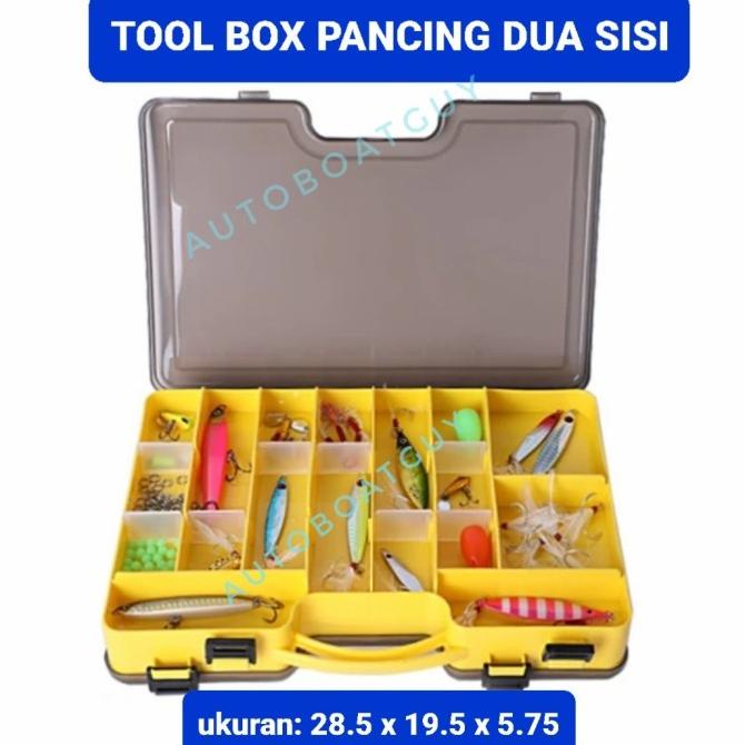 Tool Box Kotak Umpan Pancing Dua Sisi ( Double Side Lure Box )