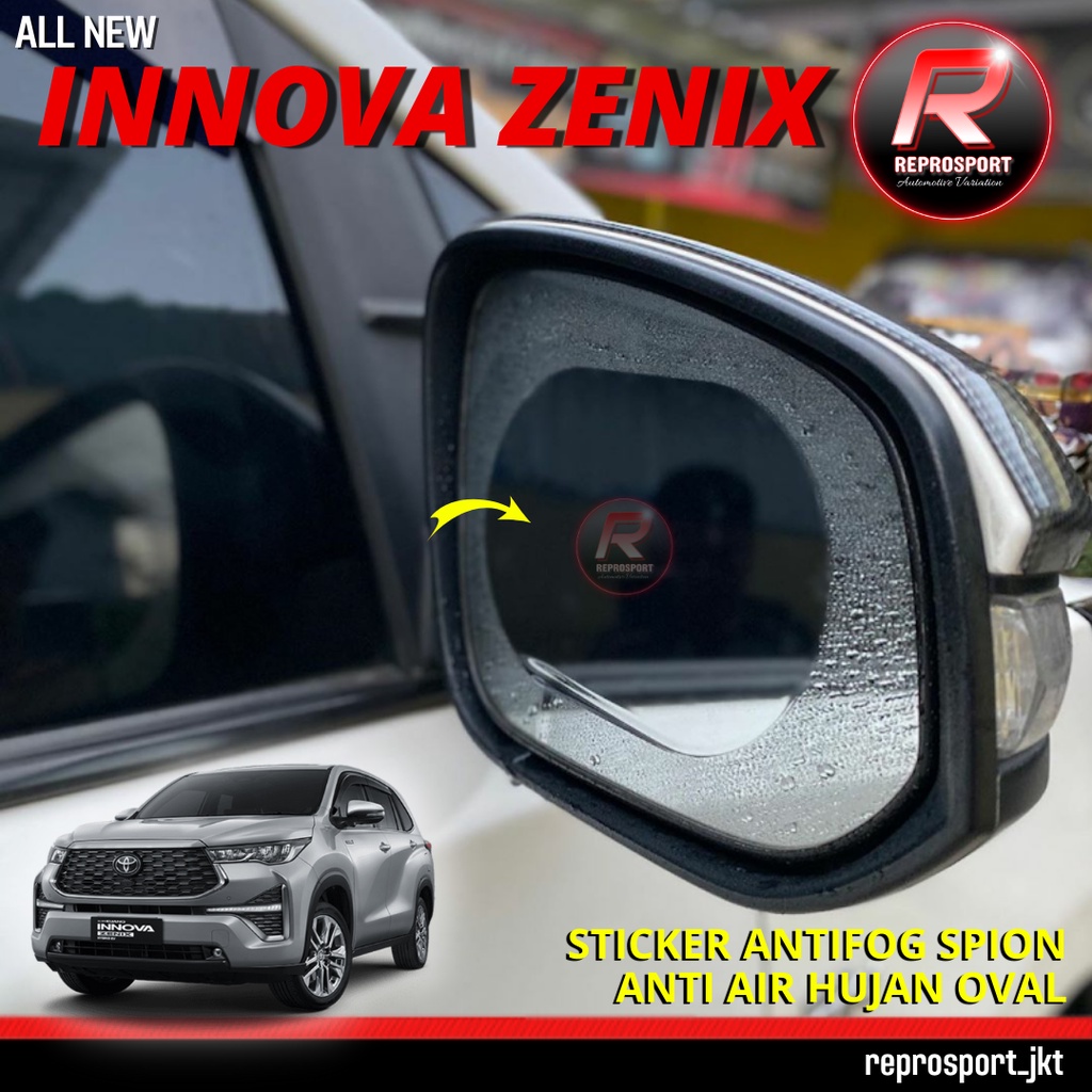 INNOVA ZENIX 2022 STICKER ANTIFOG SPION ANTI AIR HUJAN OVAL