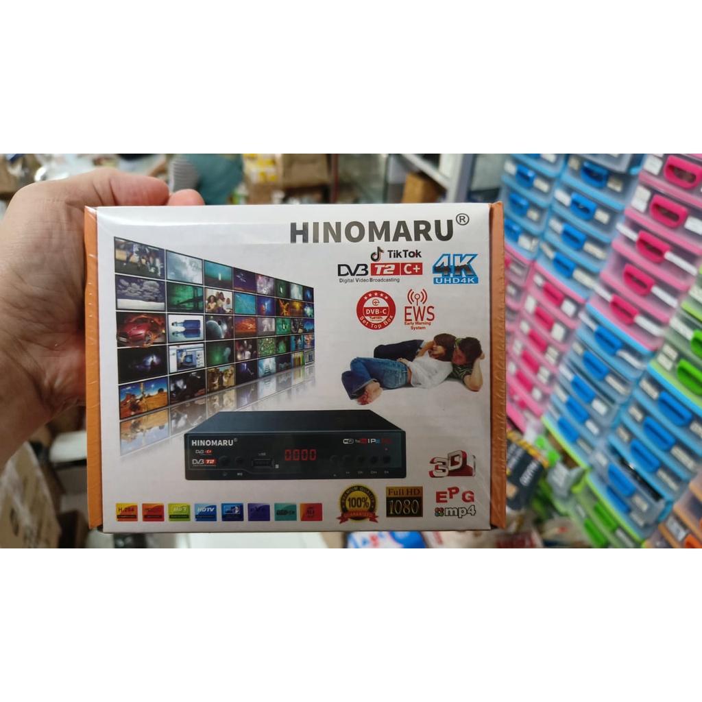 Set Top Box STB Digital Matrix Apple Merah Luby Hinomaru Sanex