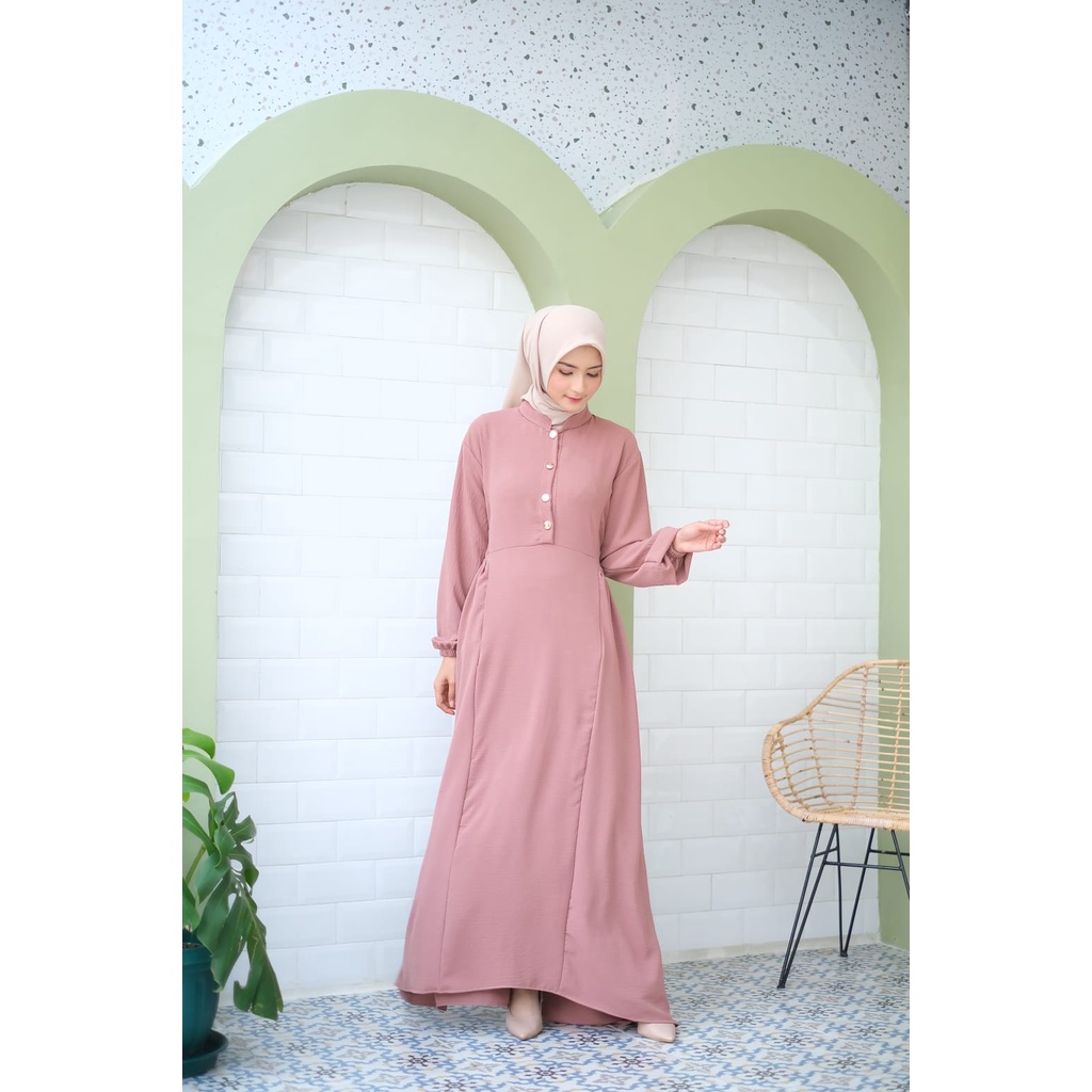 Malika dress - dress simple saku kiri kanan busui friendly / dress modern / dress model terbaru 2023 / dress modern kekinian / dress model korea / dress model terbaru / dress model belanda / dress modis / dress modern kondangan / dress remaja kekinian