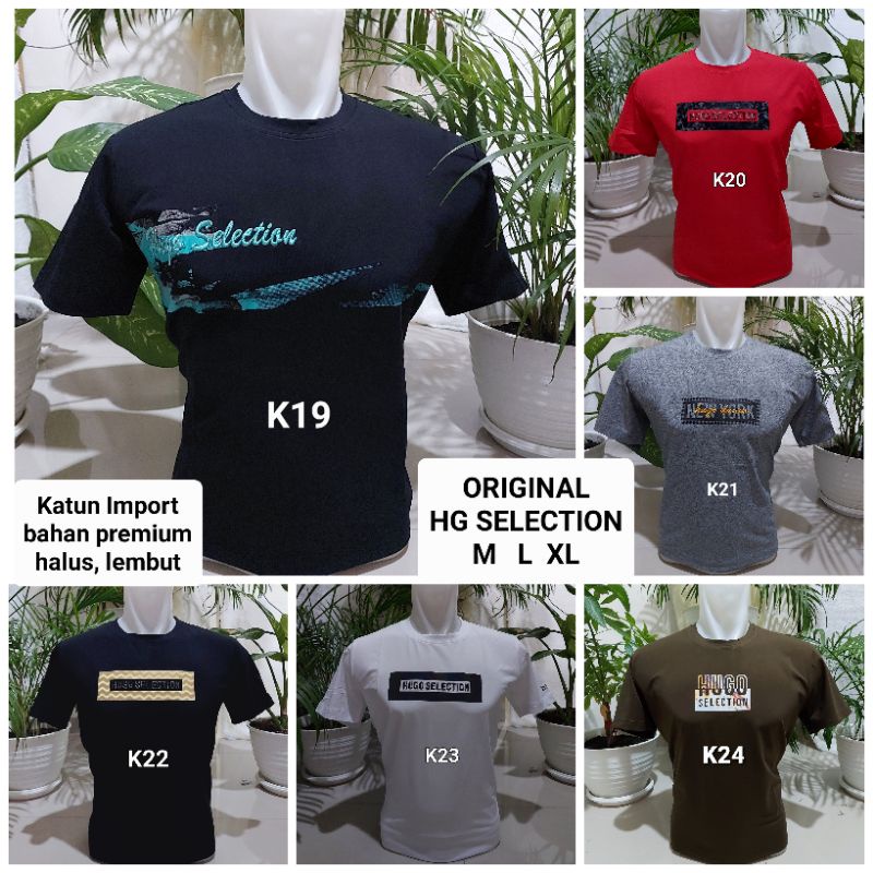 kaos HG Selection Original Import - hs selection oblong ori size M L XL