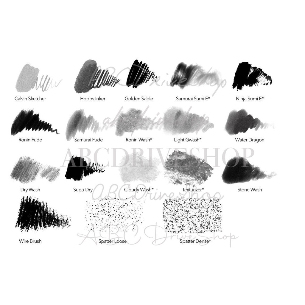 Procreate Brush - Procreate Samurai Ink Brushes