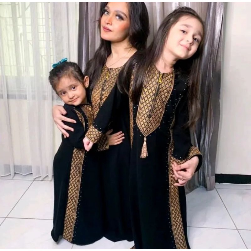 abaya premium gamis arab gamis dubai couple ibu dan anak
