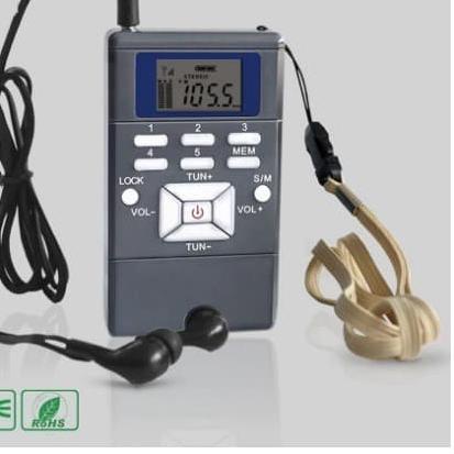 ◌ Radio Mini FM Digital Receiver DSP plus Earphone - Radio Saku ←