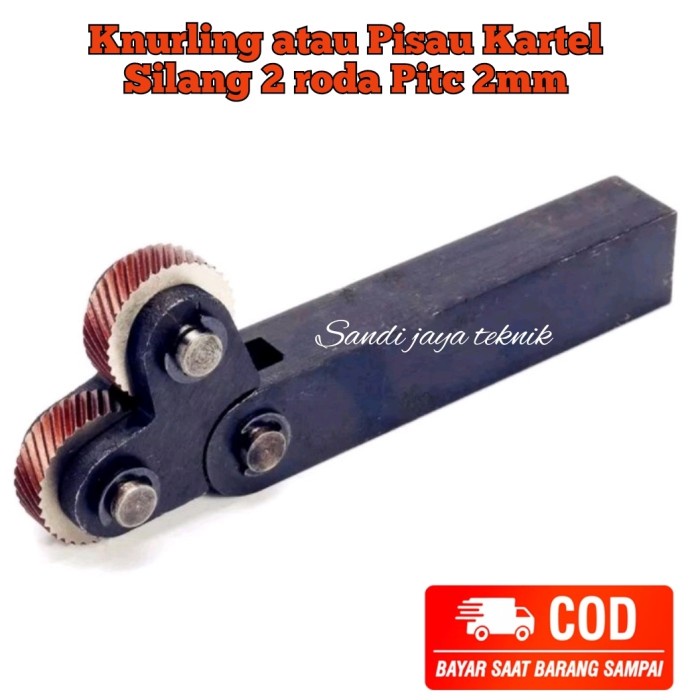 

Ukirku Knurling Atau Pisau Kartel Silang 2 Roda Pitc 2 Mm