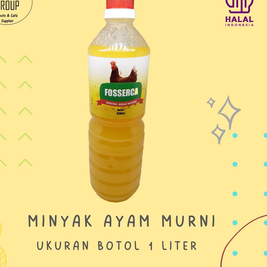 

○ Minyak Ayam MURNI untuk Masak / Chicken Fat Cooking Oil for Cooking 1 Liter ♣