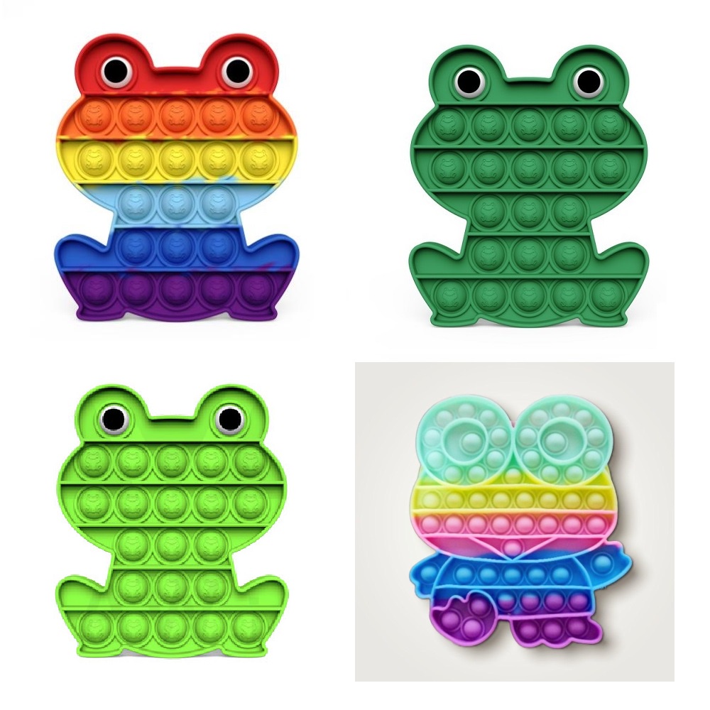Pop It Popit Fidget Toy Bubble Mainan Viral Anak Edukatif Belajar Tik Tok Tiktok Kodok Frog Keroppi