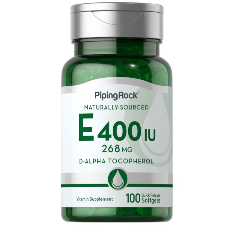 Pipingrock natural vitamin e 400iu isi 100 vitamin e 400 iu