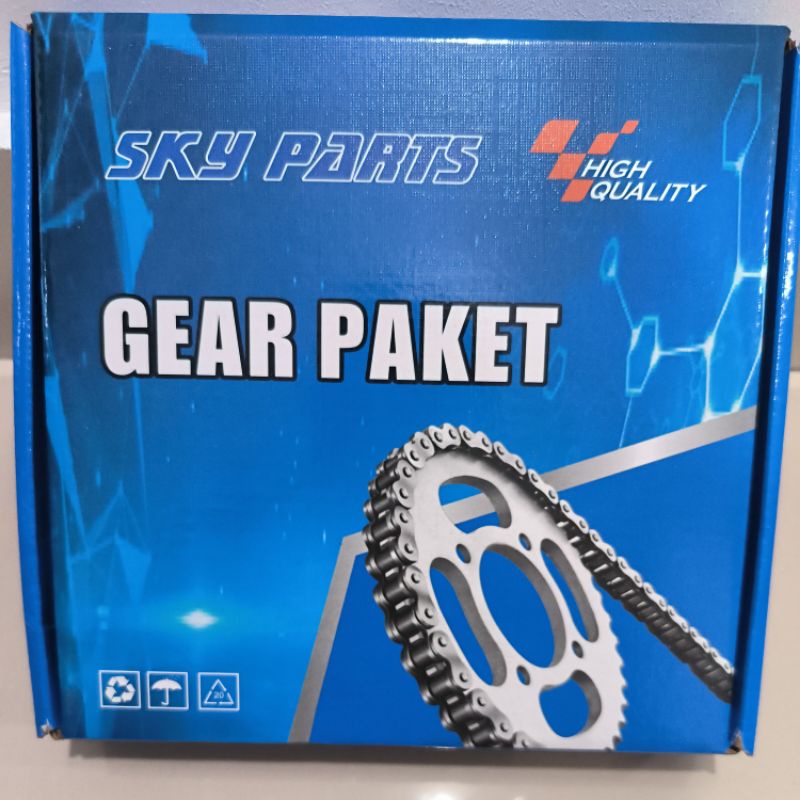 GEAR SET GEAR PAKET GIR KOMPLIT DRIVE CHAIN KIT SATRIA FU 150 SKY PARTS