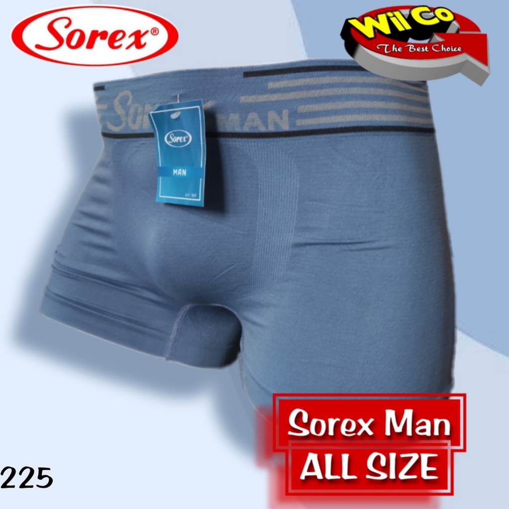 K225S - (DIJUAL PER 6 Pcs) CELANA DALAM BOXER PRIA SOREX IMPORT ALL SIZE