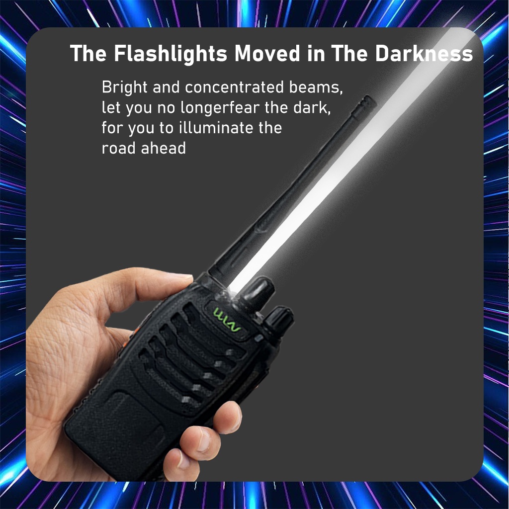 Handy Talky HT WLN 888S UHF TWO WAY RADIO Hitam walkie talkie 2 UNIT