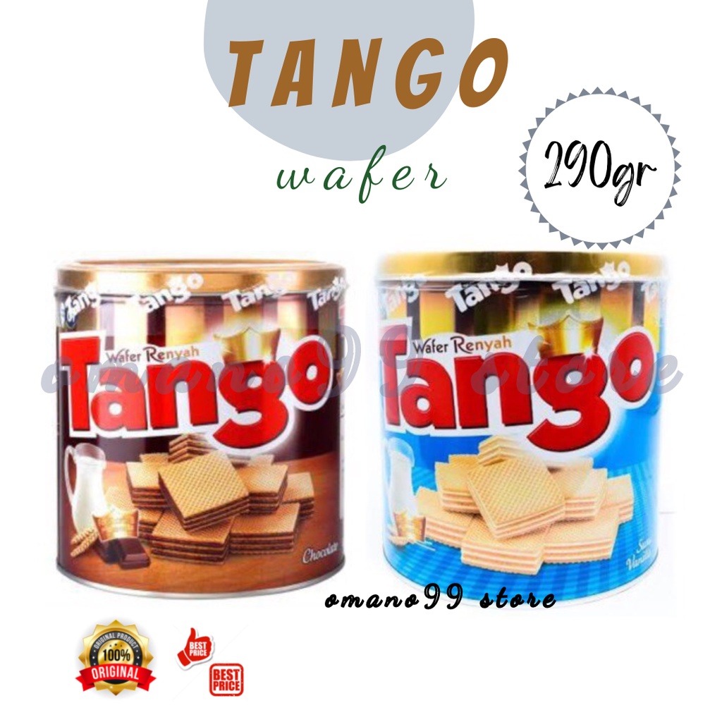 

Tango Wafer Chocolate / Vanilla Kaleng 270 Gram