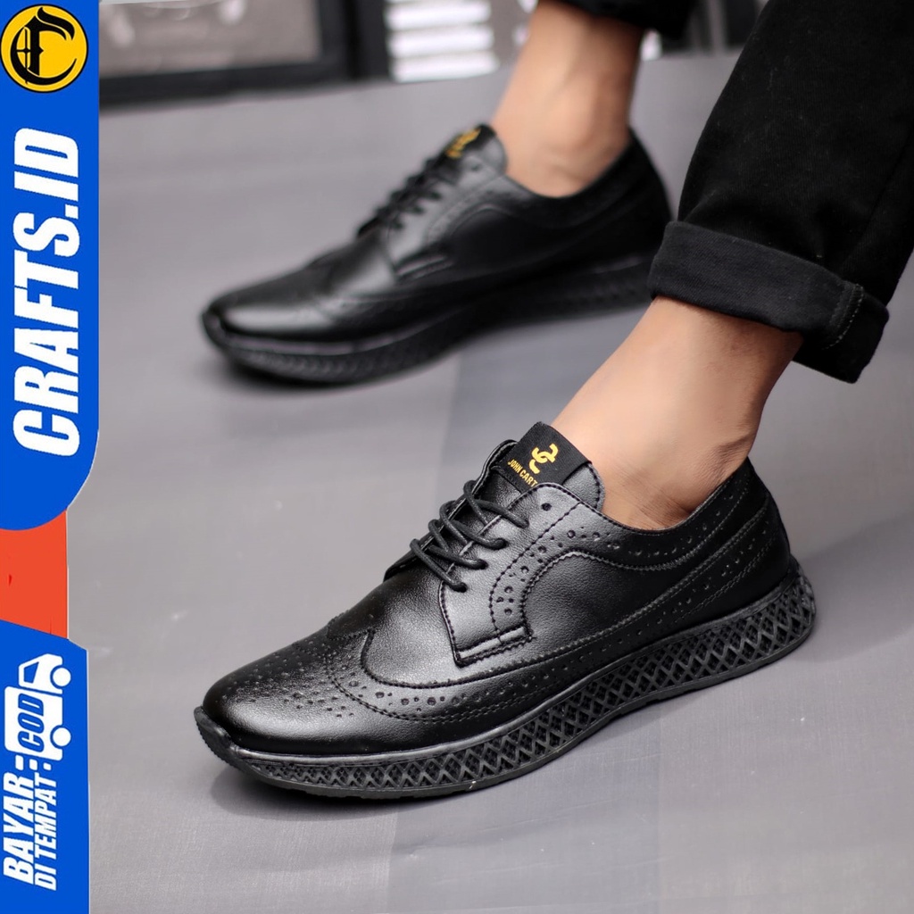 Sepatu Casual Pria Sepatu Sneakers Hitam Kerja Crafts Coyote