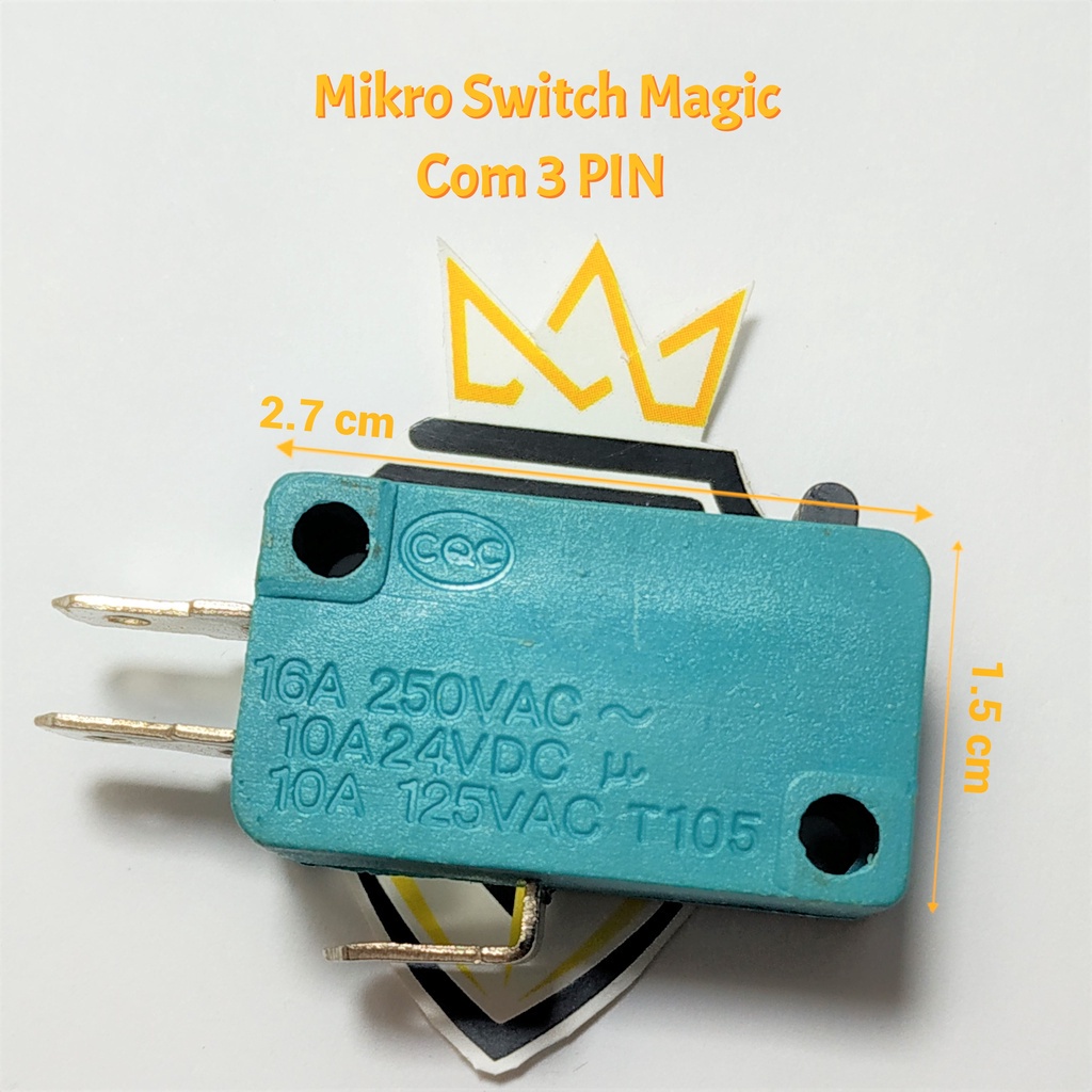 Mikro Switch Magic Com 3 PIN | Saklar Mikro Otomatis Rice Cooker Majic Com - Magic Jar