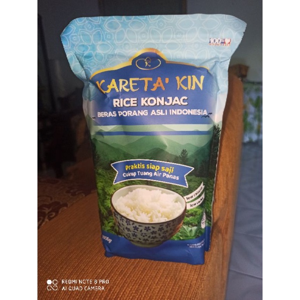 

beras Porang kareta kin 1kg/beras karetakin/beras diet/konjac rice/beras shirataki porang/fukumi