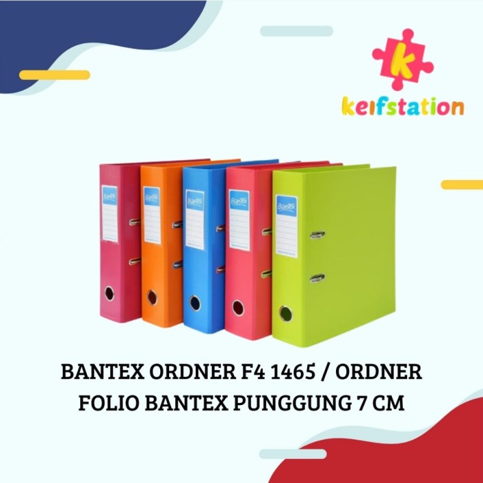 

Terlaris Bantex Ordner F4 1465/Ordner Bantex Punggung 7Cm