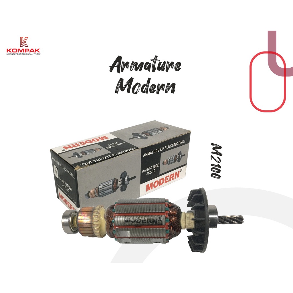 MODERN Armature M-2100C Mesin Bor 10 M2100B JIZ10 Angker M2100C M 2100 C M2100 C M-2100B M 2100 B