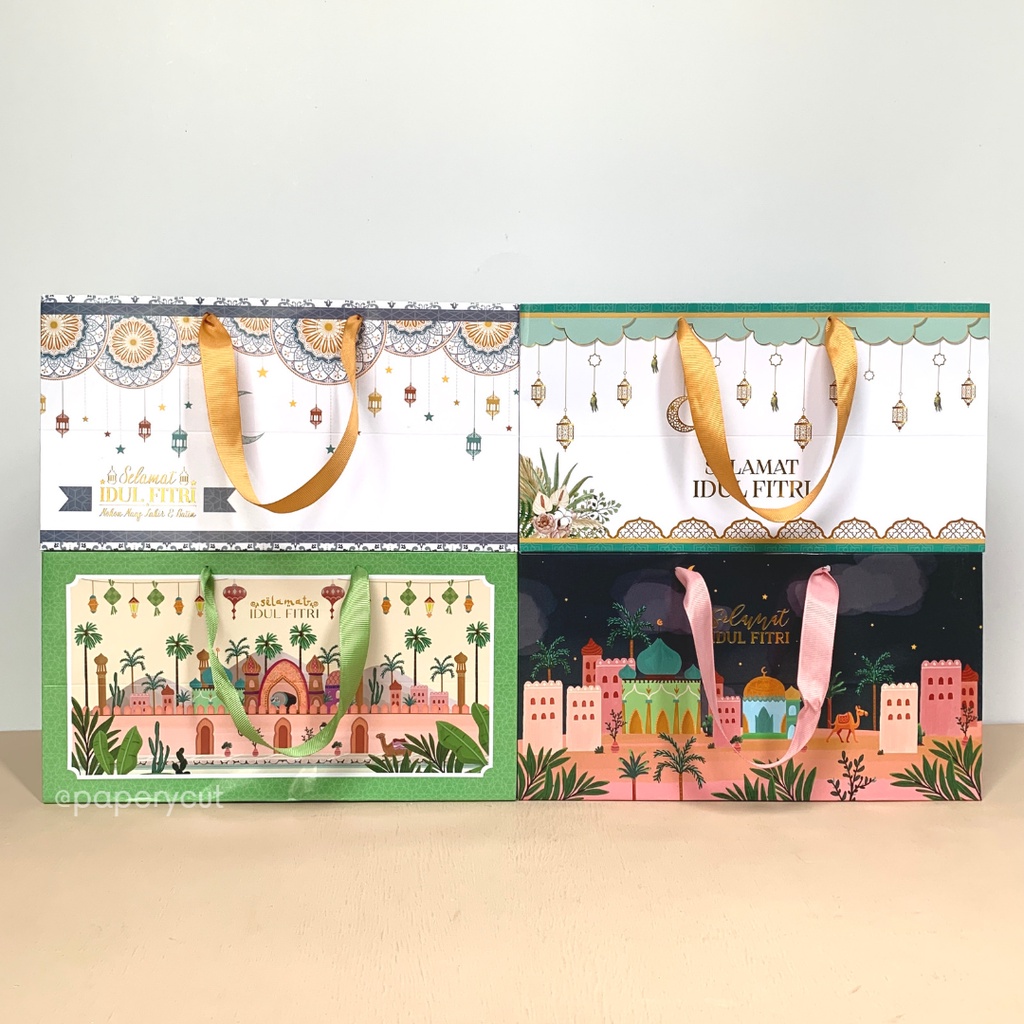 

Paperbag Packaging Gift Hampers Lebaran / Idul Fitri P 30 x L 15 x T 16 cm