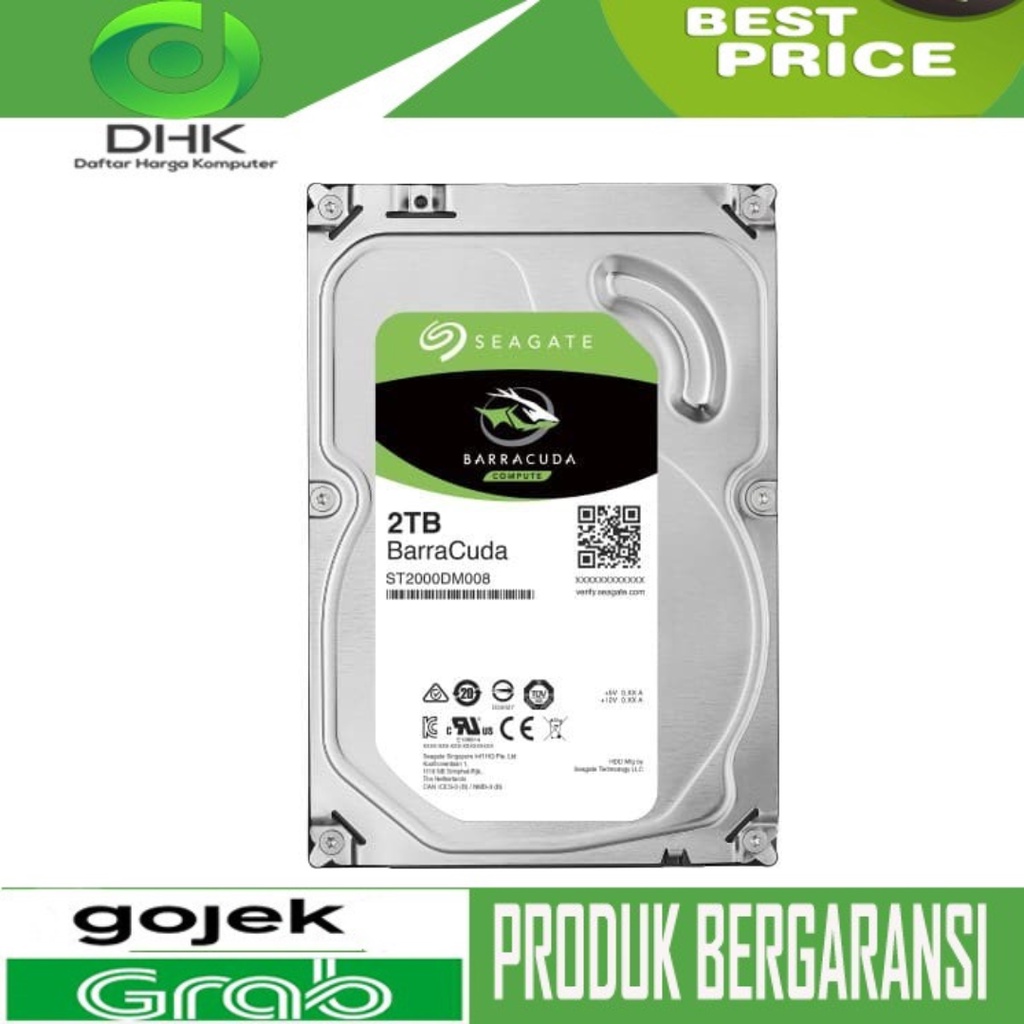 Harddisk Seagate Barracuda 2TB 3.5Inch PC